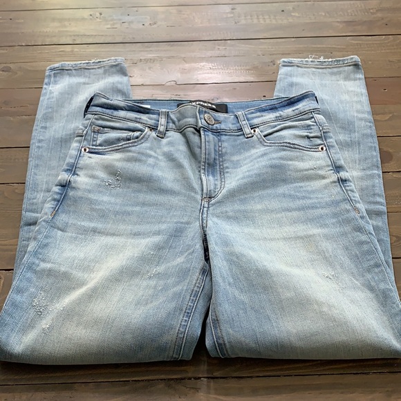 Express High Rise Jean Ankle Leggings - Picture 8 of 11